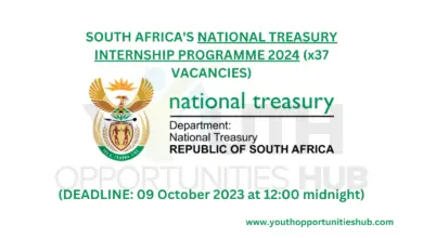 Photo of SOUTH AFRICA’S NATIONAL TREASURY INTERNSHIP PROGRAMME 2024 (x37 VACANCIES)