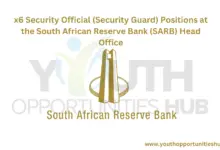Photo of x6 Security Official (Security Guard) Positions at the South African Reserve Bank (SARB) Head Office