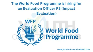 Photo of The World Food Programme is hiring for an Evaluation Officer P3 (Impact Evaluation)