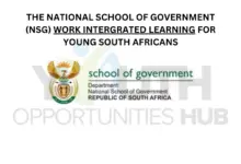 Photo of THE NATIONAL SCHOOL OF GOVERNMENT (NSG) WORK INTERGRATED LEARNING FOR YOUNG SOUTH AFRICANS