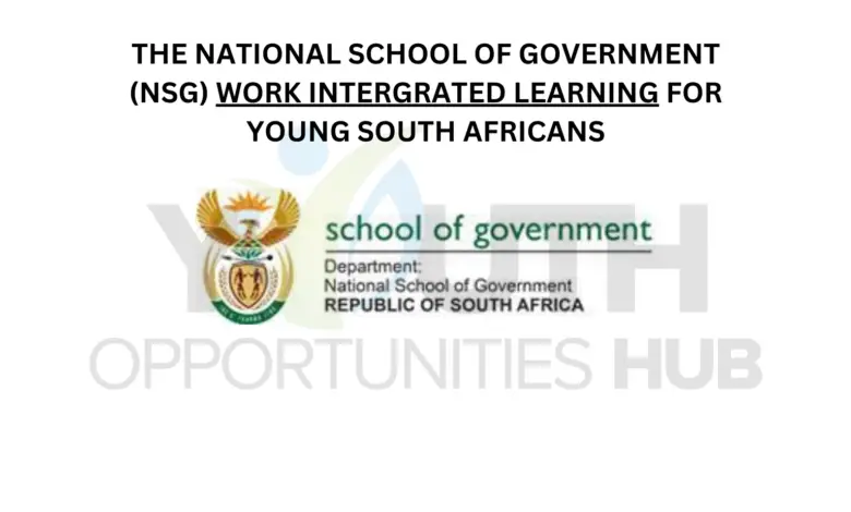 The National School of Government (NSG) Work Intergrated Learning for Young South Africans
