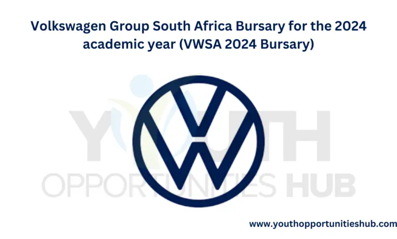 Volkswagen Group South Africa Bursary for the 2024 academic year (VWSA 2024 Bursary)