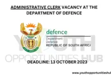 Photo of ADMINISTRATIVE CLERK VACANCY AT THE DEPARTMENT OF DEFENCE