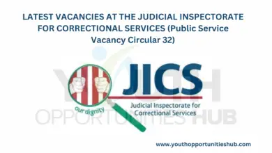 Photo of LATEST VACANCIES AT THE JUDICIAL INSPECTORATE FOR CORRECTIONAL SERVICES (Public Service Vacancy Circular 32)