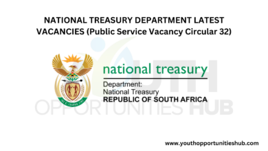 Photo of NATIONAL TREASURY DEPARTMENT LATEST VACANCIES (Public Service Vacancy Circular 32)