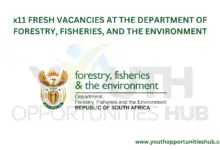 Photo of x11 FRESH VACANCIES AT THE DEPARTMENT OF FORESTRY, FISHERIES, AND THE ENVIRONMENT
