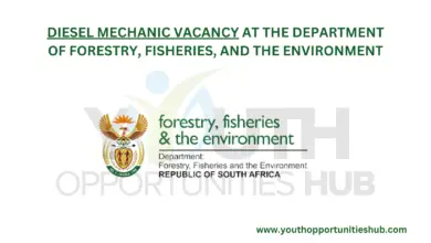 Photo of DIESEL MECHANIC VACANCY AT THE DEPARTMENT OF FORESTRY, FISHERIES, AND THE ENVIRONMENT
