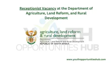 Photo of Receptionist Vacancy at the Department of Agriculture, Land Reform, and Rural Development