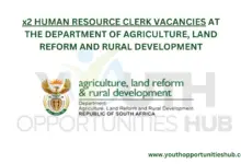 Photo of x2 HUMAN RESOURCE CLERK VACANCIES AT THE DEPARTMENT OF AGRICULTURE, LAND REFORM AND RURAL DEVELOPMENT