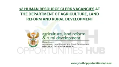 Photo of x2 HUMAN RESOURCE CLERK VACANCIES AT THE DEPARTMENT OF AGRICULTURE, LAND REFORM AND RURAL DEVELOPMENT