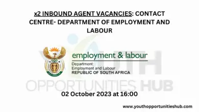 Photo of x2 INBOUND AGENT VACANCIES: CONTACT CENTRE- DEPARTMENT OF EMPLOYMENT AND LABOUR
