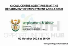 Photo of x3 CALL CENTRE AGENT POSTS AT THE DEPARTMENT OF EMPLOYMENT AND LABOUR