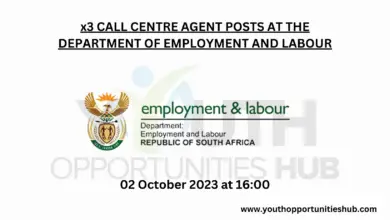 Photo of x3 CALL CENTRE AGENT POSTS AT THE DEPARTMENT OF EMPLOYMENT AND LABOUR