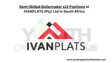 Photo of Semi-Skilled Boilermaker x13 Positions at IVANPLATS (Pty) Ltd in South Africa