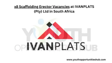 Photo of x8 Scaffolding Erector Vacancies at IVANPLATS (Pty) Ltd in South Africa