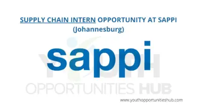 SUPPLY CHAIN INTERN OPPORTUNITY AT SAPPI (Johannesburg)