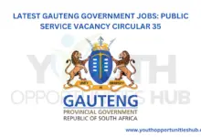 Photo of LATEST GAUTENG GOVERNMENT JOBS: PUBLIC SERVICE VACANCY CIRCULAR 35