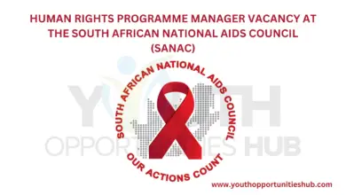 HUMAN RIGHTS PROGRAMME MANAGER VACANCY AT THE SOUTH AFRICAN NATIONAL AIDS COUNCIL (SANAC)