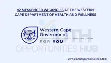 x2 MESSENGER VACANCIES AT THE WESTERN CAPE DEPARTMENT OF HEALTH AND WELLNESS