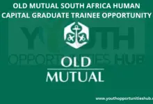 Photo of OLD MUTUAL SOUTH AFRICA HUMAN CAPITAL GRADUATE TRAINEE OPPORTUNITY