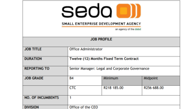 OFFICE ADMINISTRATOR VACANCY AT THE SMALL ENTERPRISE DEVELOPMENT AGENCY (SEDA)