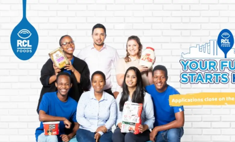 RCL FOODS TRAINEE INTERNSHIPS FOR YOUNG SOUTH AFRICANS (PRETORIA)