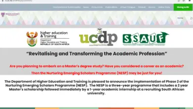 NESP POSITIONS WITH SCHOLARSHIPS TO STUDY FOR HONOURS DEGREES AT SOUTH AFRICAN PUBLIC UNIVERSITIES