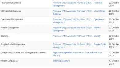 Associate Professor Positions at UNISA