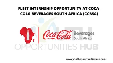FLEET INTERNSHIP OPPORTUNITY AT COCA-COLA BEVERAGES SOUTH AFRICA (CCBSA)