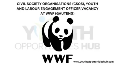 CIVIL SOCIETY ORGANISATIONS (CSOS), YOUTH AND LABOUR ENGAGEMENT OFFICER VACANCY AT WWF (GAUTENG)