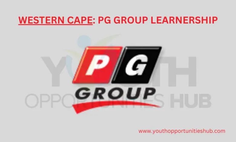 WESTERN CAPE: PG GROUP LEARNERSHIP