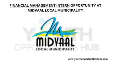 FINANCIAL MANAGEMENT INTERN OPPORTUNITY AT MIDVAAL LOCAL MUNICIPALITY