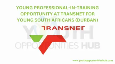 YOUNG PROFESSIONAL-IN-TRAINING OPPORTUNITY AT TRANSNET FOR YOUNG SOUTH AFRICANS (DURBAN)
