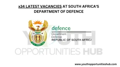 x34 LATEST VACANCIES AT SOUTH AFRICA'S DEPARTMENT OF DEFENCE