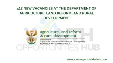 x12 NEW VACANCIES AT THE DEPARTMENT OF AGRICULTURE, LAND REFORM, AND RURAL DEVELOPMENT