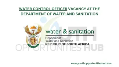 WATER CONTROL OFFICER VACANCY AT THE DEPARTMENT OF WATER AND SANITATION