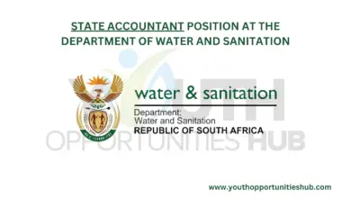 STATE ACCOUNTANT POSITION AT THE DEPARTMENT OF WATER AND SANITATION
