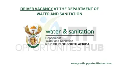 DRIVER VACANCY AT THE DEPARTMENT OF WATER AND SANITATION