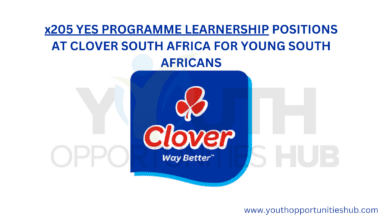 x205 YES PROGRAMME LEARNERSHIP POSITIONS AT CLOVER SOUTH AFRICA FOR YOUNG SOUTH AFRICANS