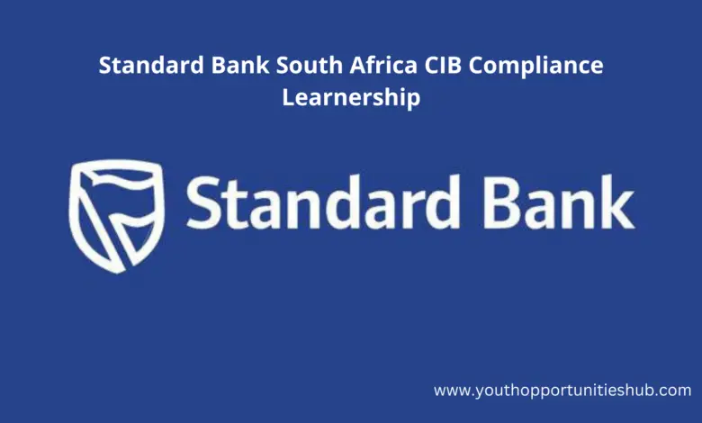 Standard Bank South Africa CIB Compliance Learnership
