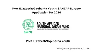 Port Elizabeth/Gqeberha Youth: SANZAF Bursary Application for 2024