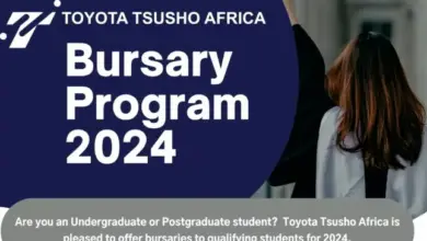 TOYOTA TSUSHO AFRICA BURSARY PROGRAM 2024 FOR YOUNG SOUTH AFRICANS
