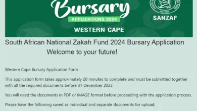 WESTERN CAPE YOUTH: SANZAF Bursary Application for 2024
