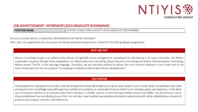 NTIYISO CONSULTING INTERNSHIP (2024 GRADUATE PROGRAMME)