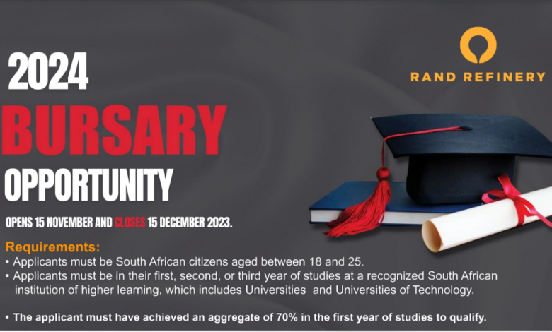 RAND REFINERY BURSARY 2024 FOR YOUNG SOUTH AFRICAN CITIZENS