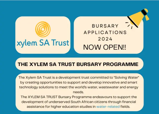 Xylem SA Trust Bursary 2024 for Young South Africans