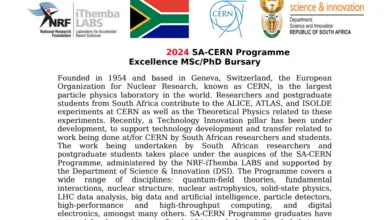 2024 SA-CERN Programme Excellence MSc/PhD Bursary