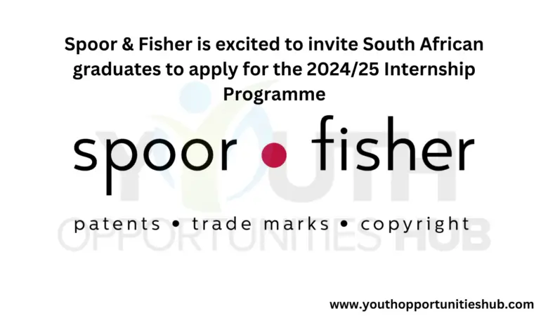 Spoor & Fisher is excited to invite South African graduates to apply for the 2024/25 Internship Programme