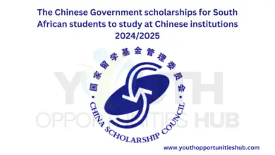 The Chinese Government scholarships for South African students to study at Chinese institutions 2024/2025
