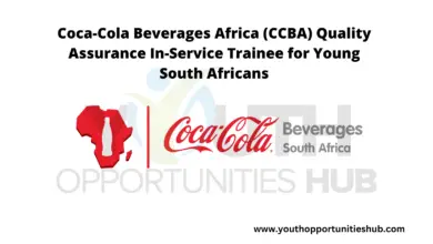 Coca-Cola Beverages Africa (CCBA) Quality Assurance In-Service Trainee for Young South Africans